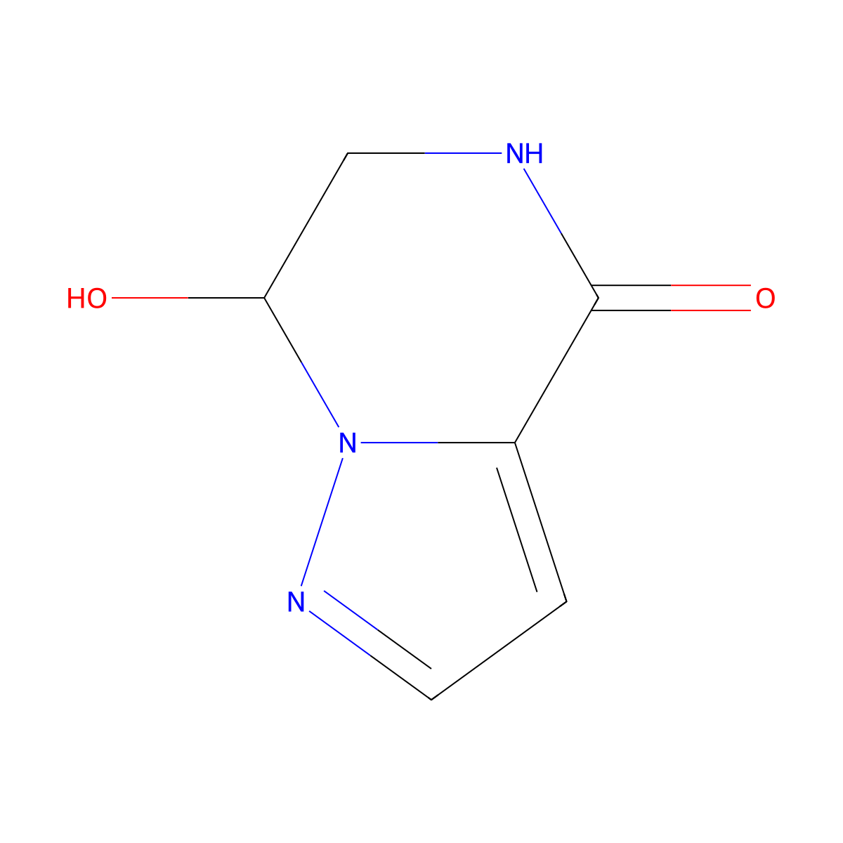 7-hydroxy-4H,5H,6H,7H-pyrazolo[1,5-a]pyrazin-4-one molecular structure, CAS 1454587-62-2