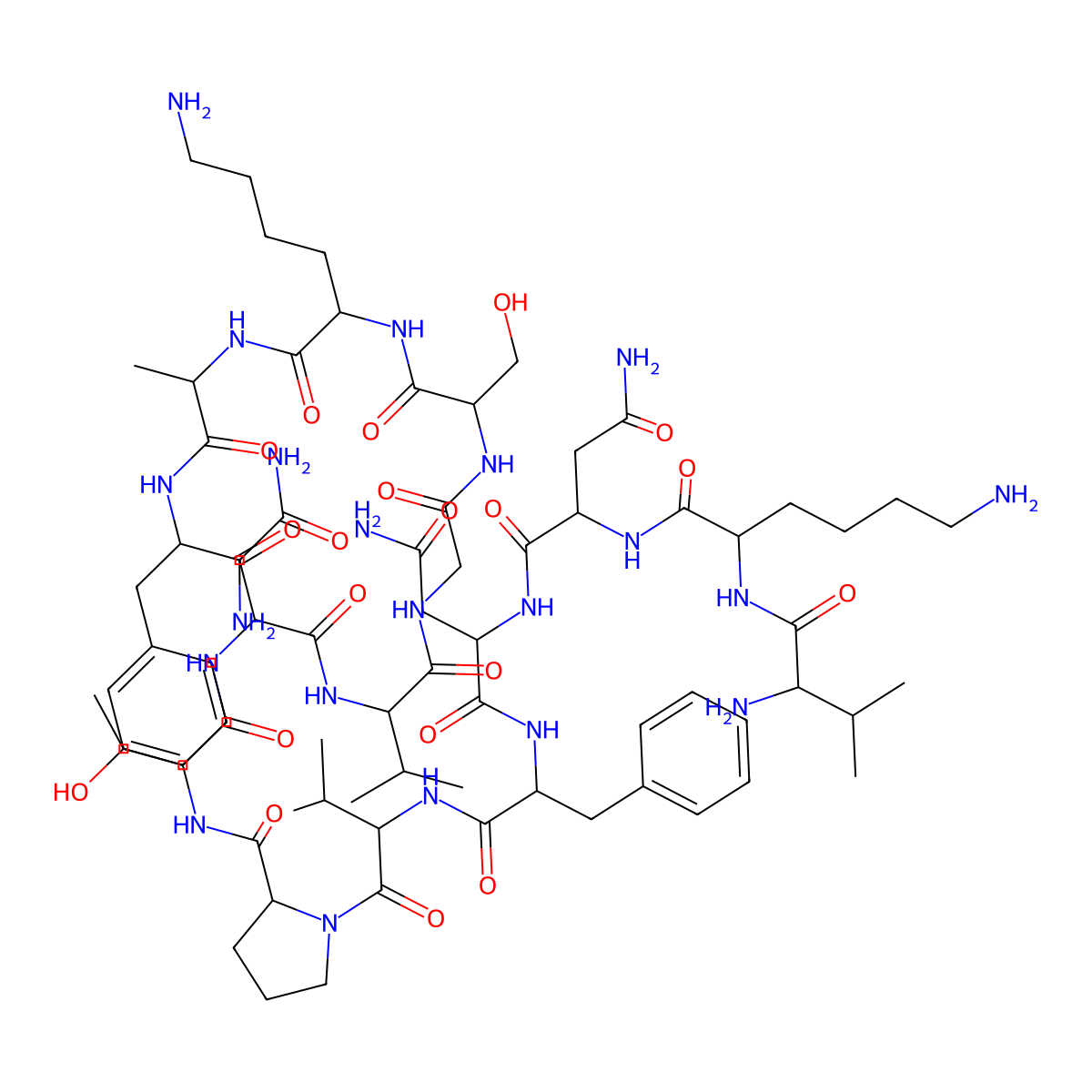 alpha-CGRP (23-37) (human) molecular structure, CAS 145459-33-2