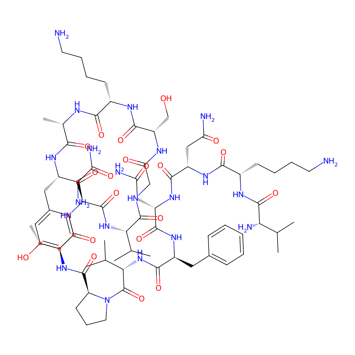 alpha-CGRP (23-37) (human) molecular structure, CAS 145459-33-2