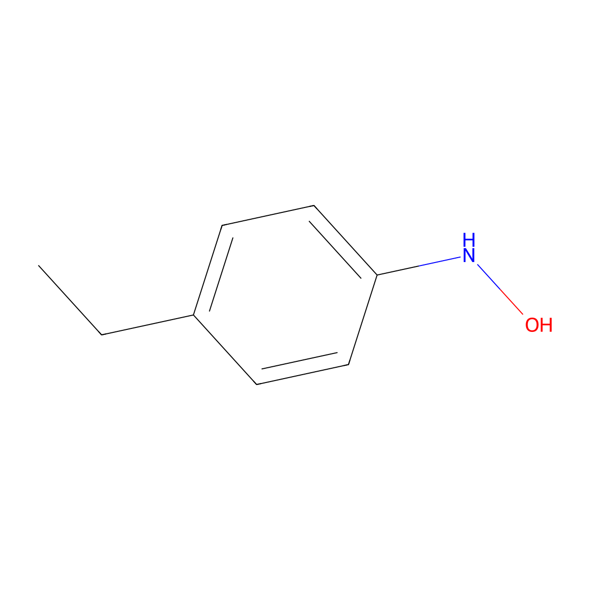 Benzenamine, 4-ethyl-N-hydroxy- molecular structure, CAS 14546-38-4
