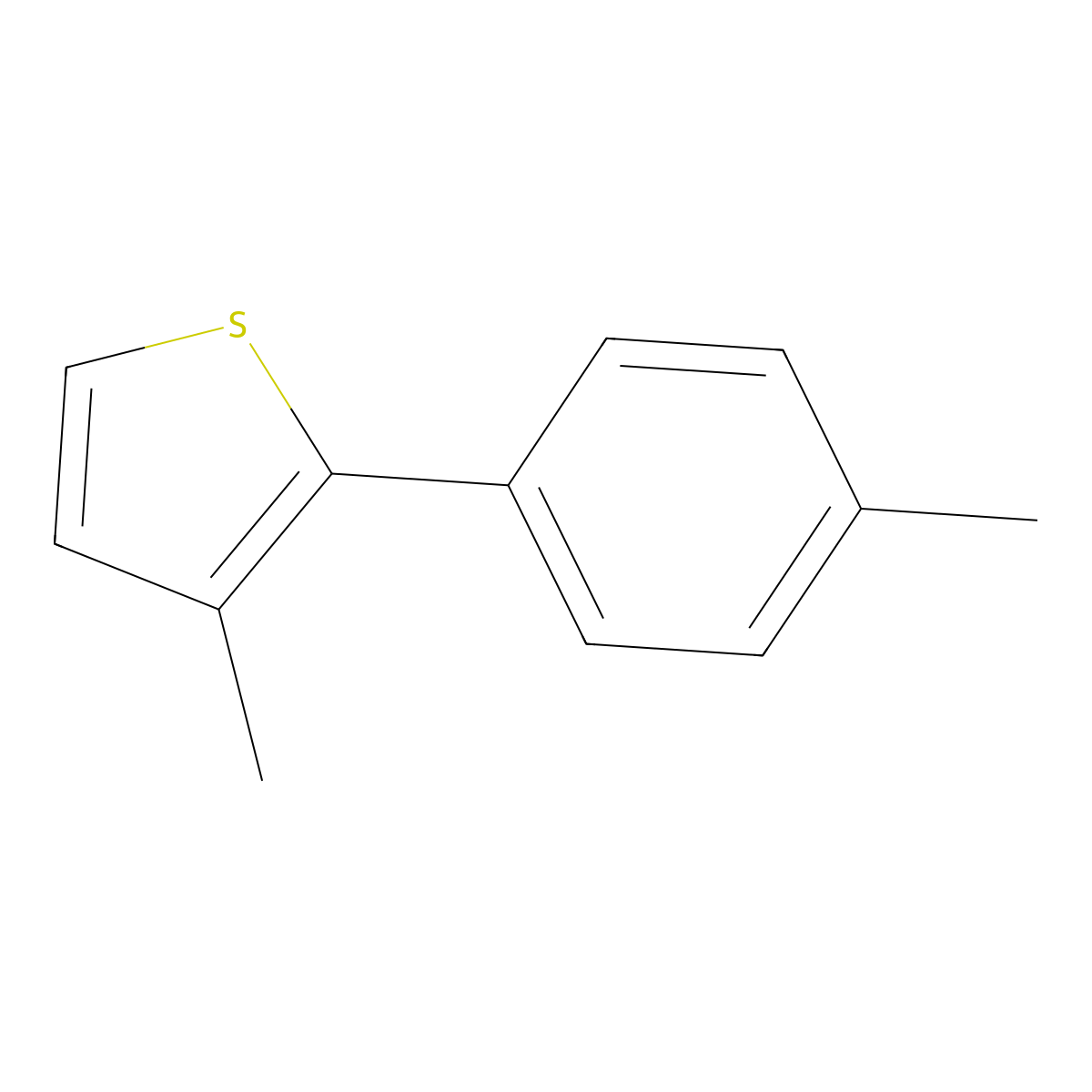 3-Methyl-2-(p-tolyl)thiophene molecular structure, CAS 1454610-61-7