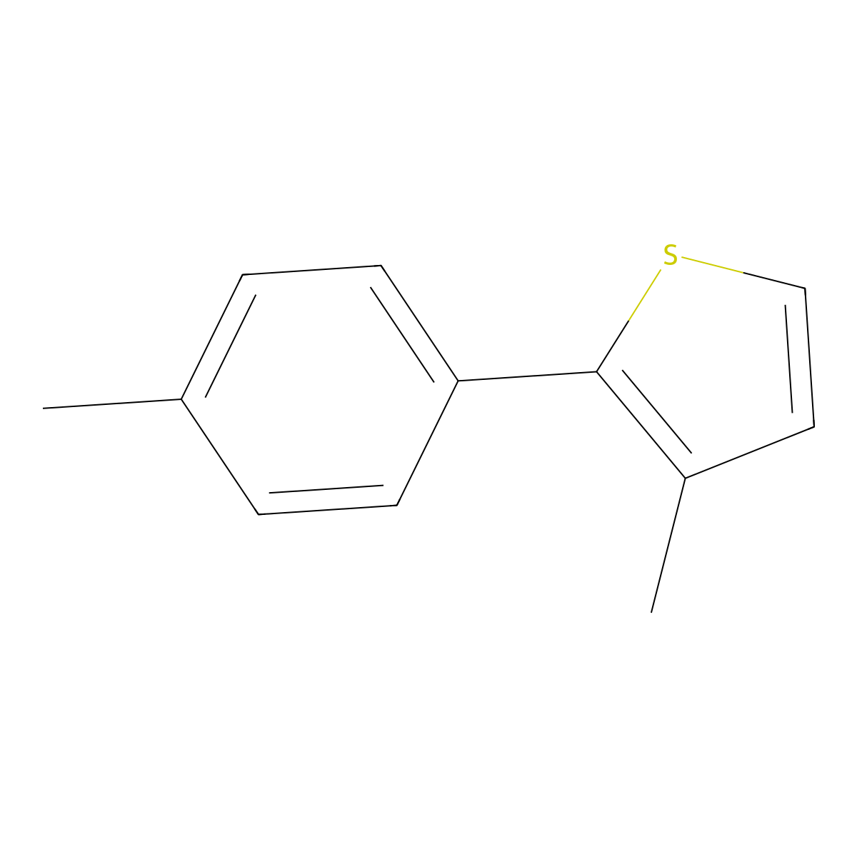 3-Methyl-2-(p-tolyl)thiophene molecular structure, CAS 1454610-61-7