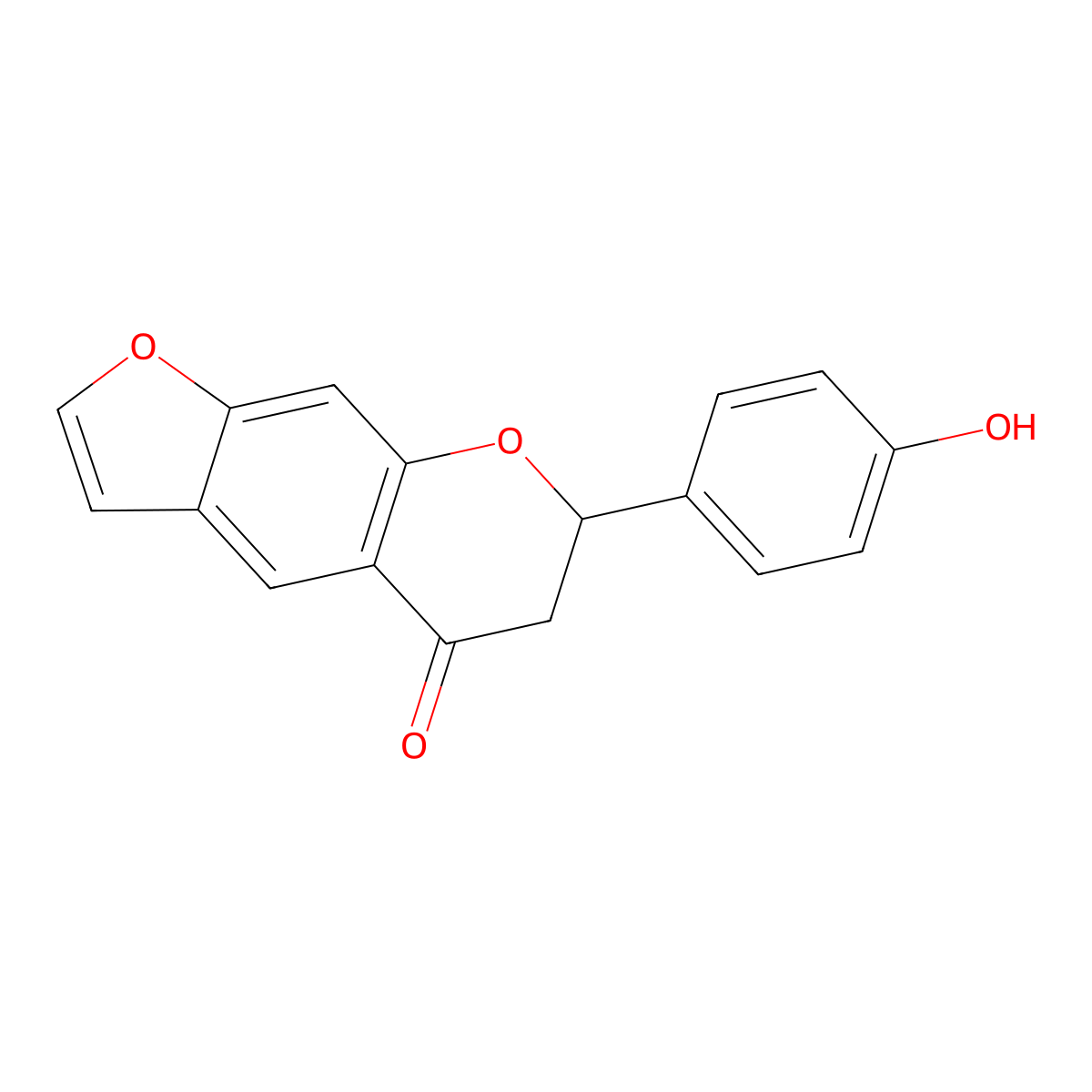 Furano(2'',3'',7,6)-4'-hydroxyflavanone molecular structure, CAS 1454619-70-5