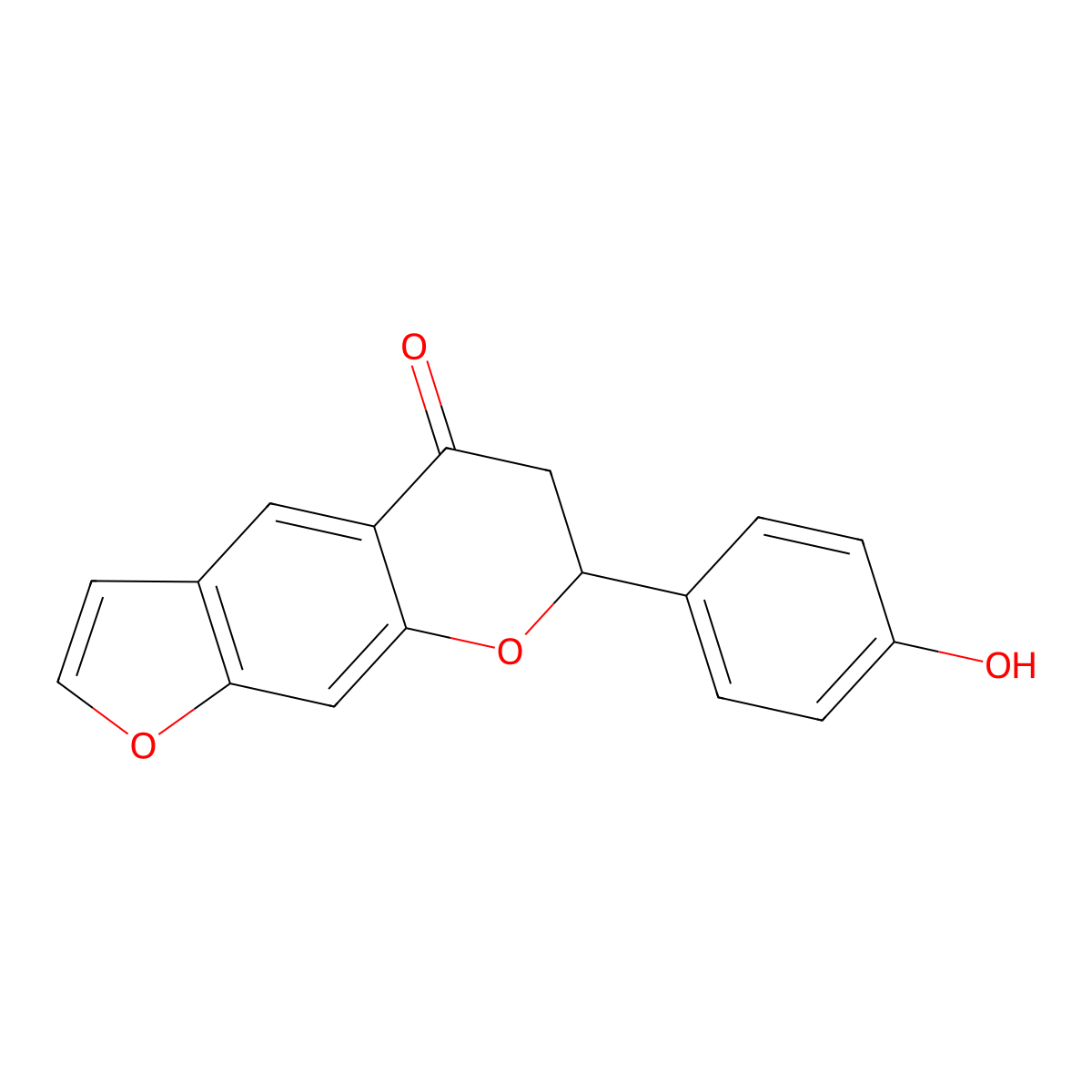 Furano(2'',3'',7,6)-4'-hydroxyflavanone molecular structure, CAS 1454619-70-5