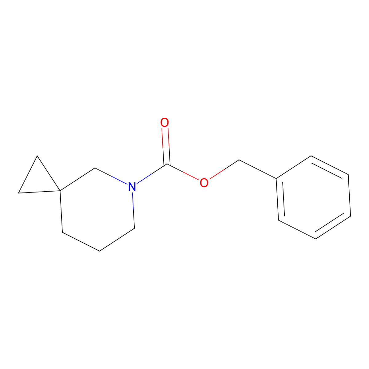 Benzyl 5-azaspiro[2.5]octane-5-carboxylate molecular structure, CAS 1454650-21-5