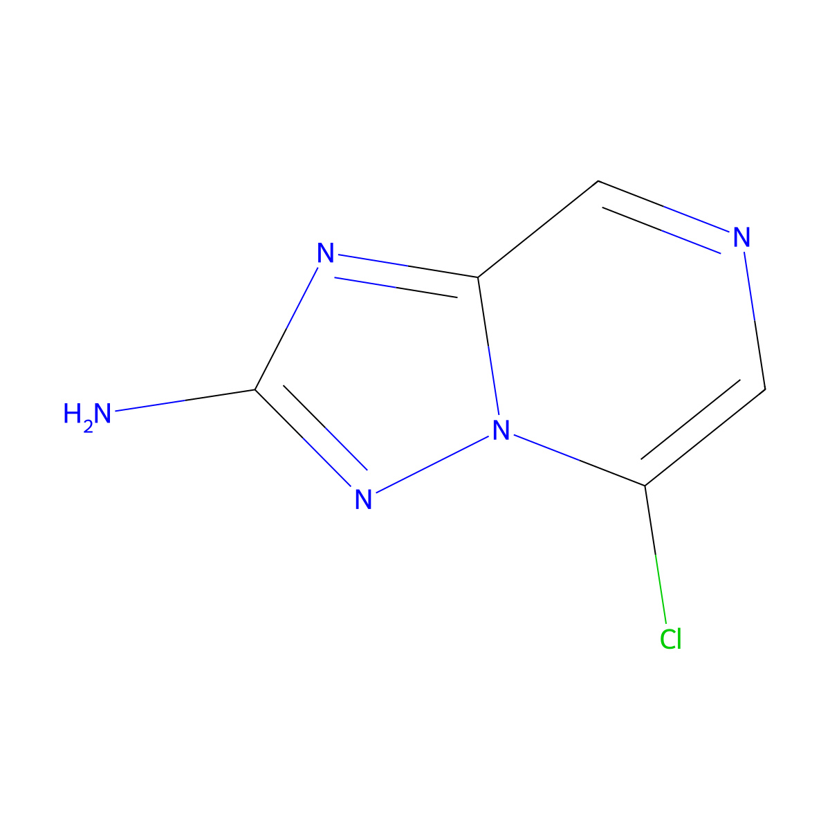 5-Chloro-(1,2,4)triazolo(1,5-a)pyrazin-2-amine molecular structure, CAS 1454653-85-0