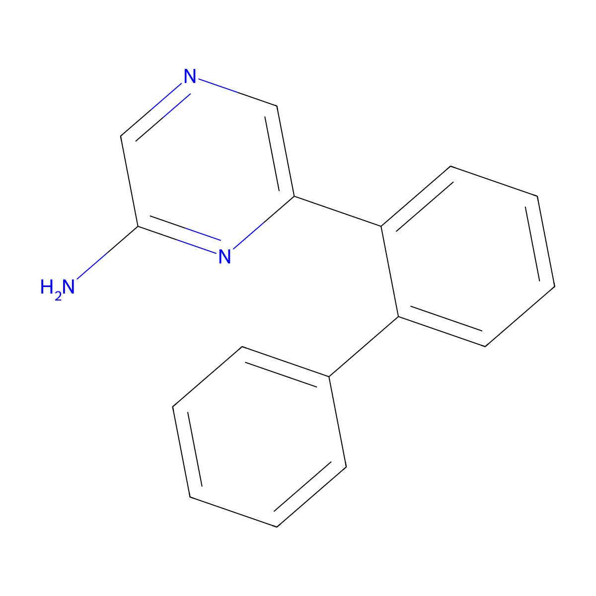 6-([1,1'-Biphenyl]-2-yl)pyrazin-2-amine molecular structure, CAS 1454654-41-1