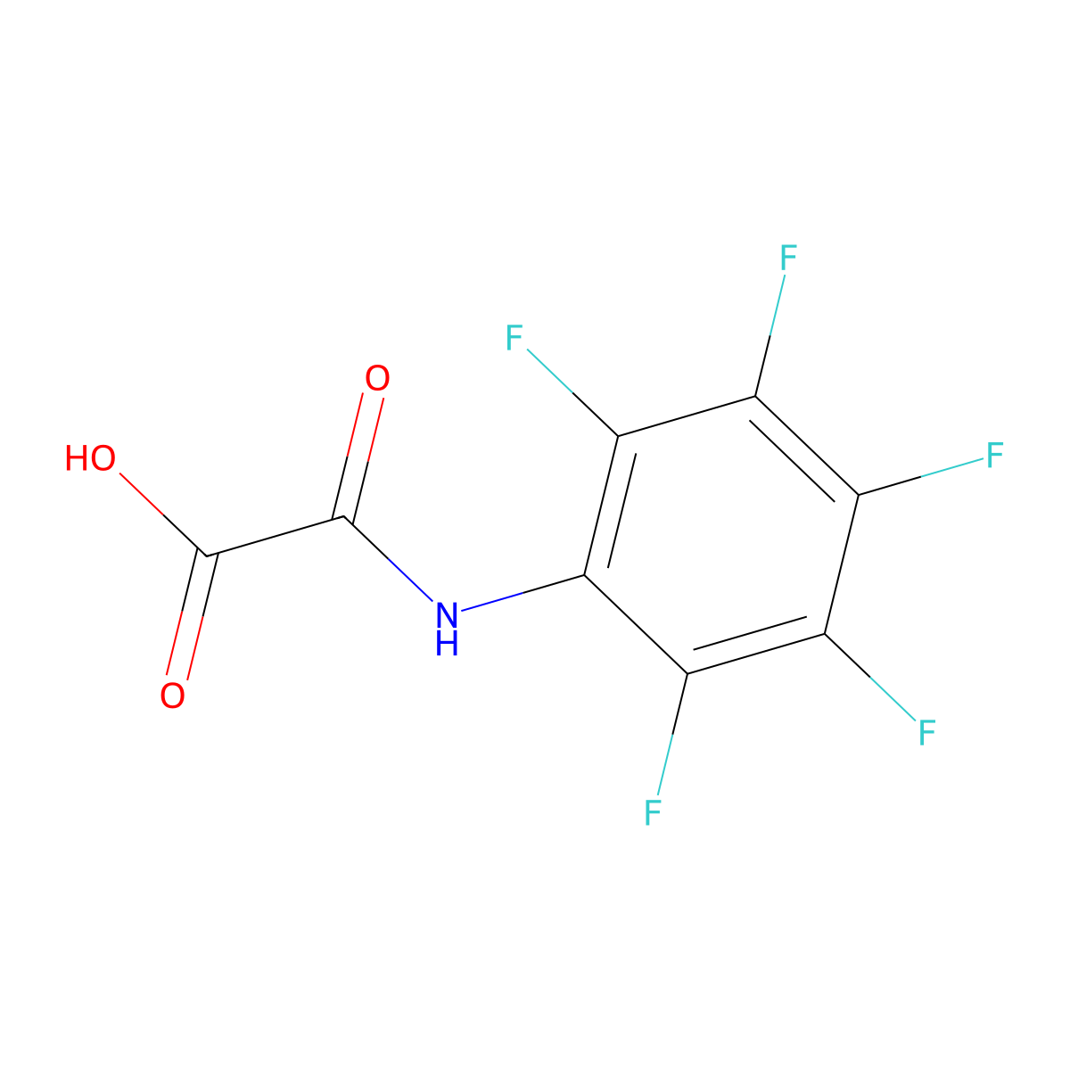 2,3,4,5,6-Pentafluoroanilino(oxo)acetic acid molecular structure, CAS 1454681-04-9