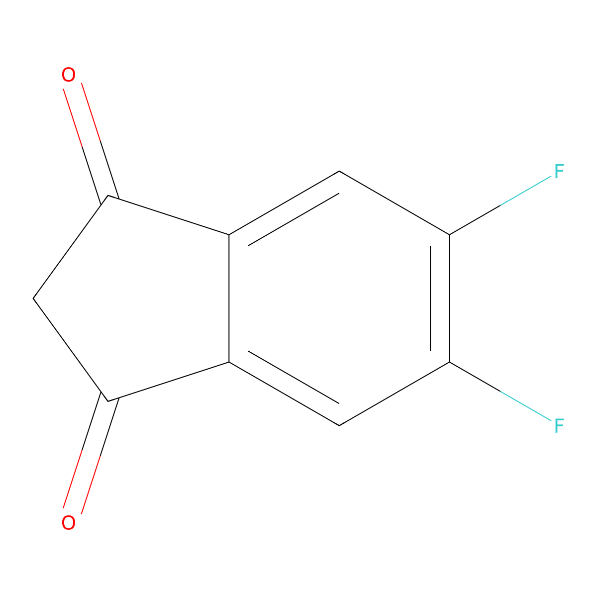 5,6-Difluoro-1H-indene-1,3(2H)-dione molecular structure, CAS 1454686-04-4