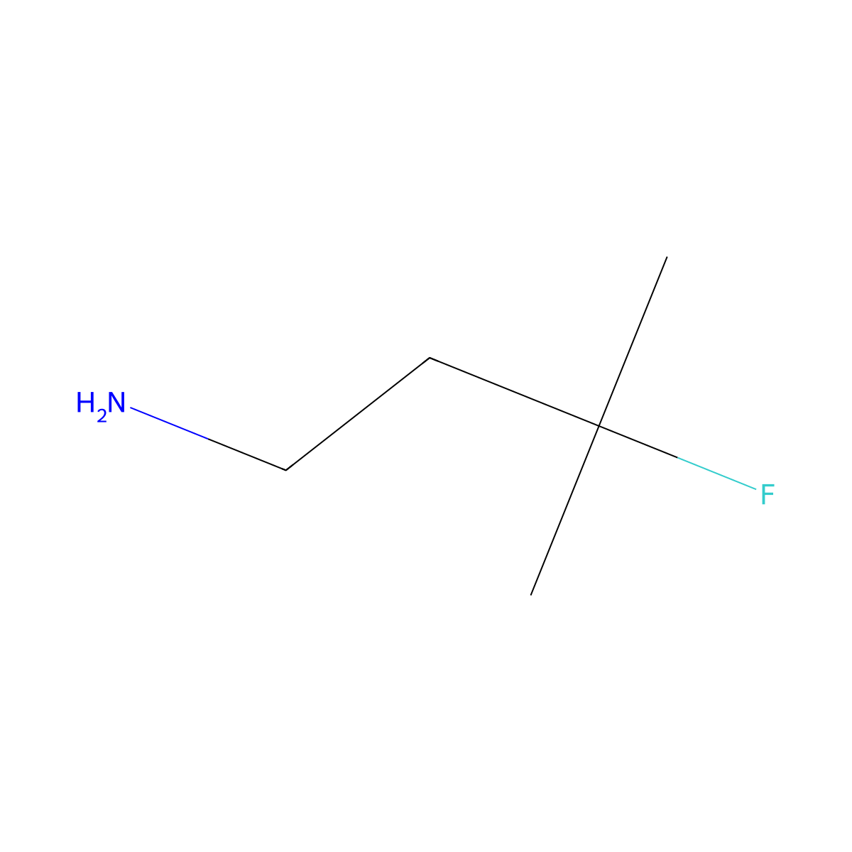 3-Fluoro-3-methylbutan-1-amine molecular structure, CAS 1454690-46-0
