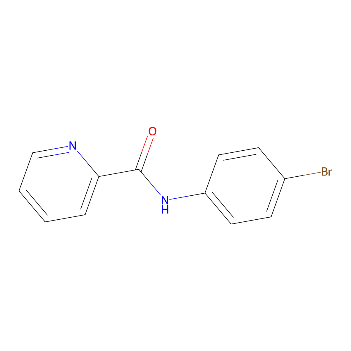 N-(4-Bromophenyl)picolinamide molecular structure, CAS 14547-73-0