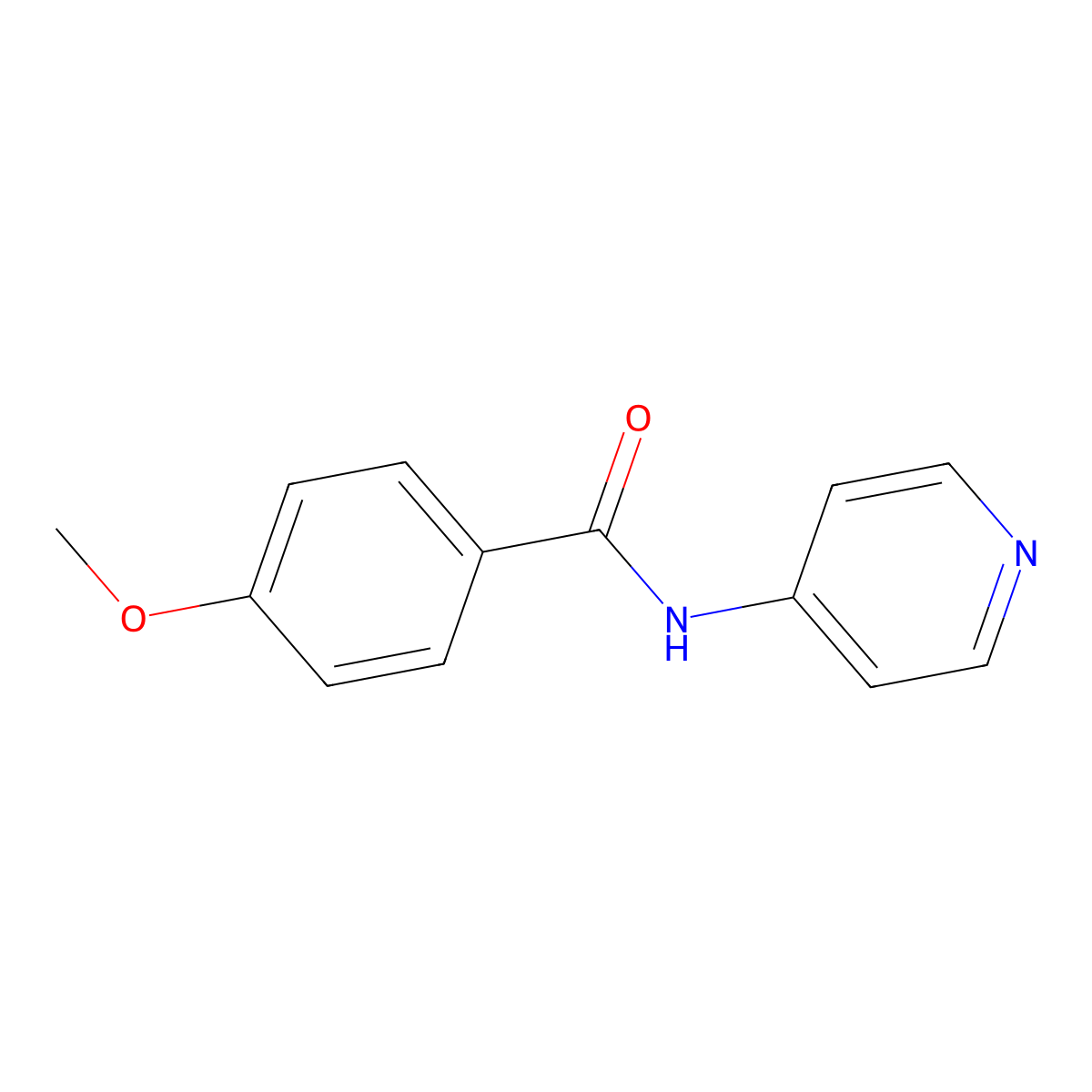 4-methoxy-N-(pyridin-4-yl)benzamide molecular structure, CAS 14547-75-2