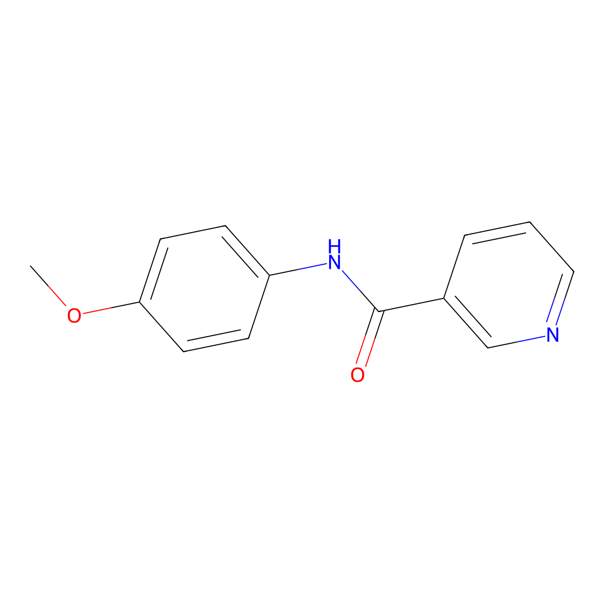N-(4-methoxyphenyl)pyridine-3-carboxamide molecular structure, CAS 14547-84-3