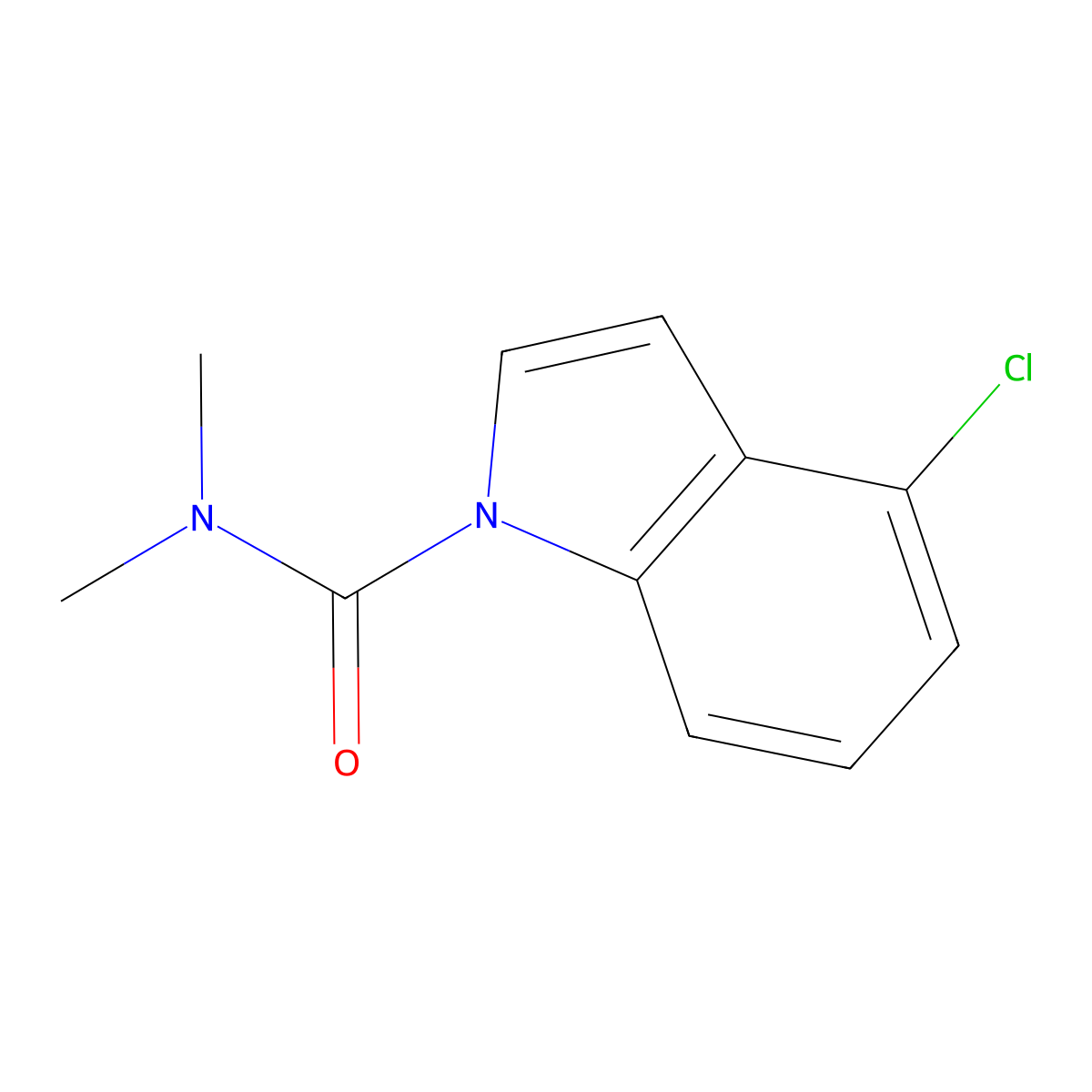 4-Chloro-N,N-dimethyl-1H-indole-1-carboxamide molecular structure, CAS 1454704-88-1