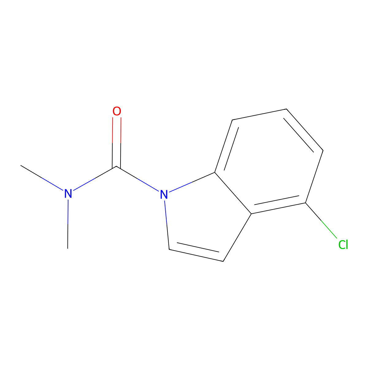 4-Chloro-N,N-dimethyl-1H-indole-1-carboxamide molecular structure, CAS 1454704-88-1
