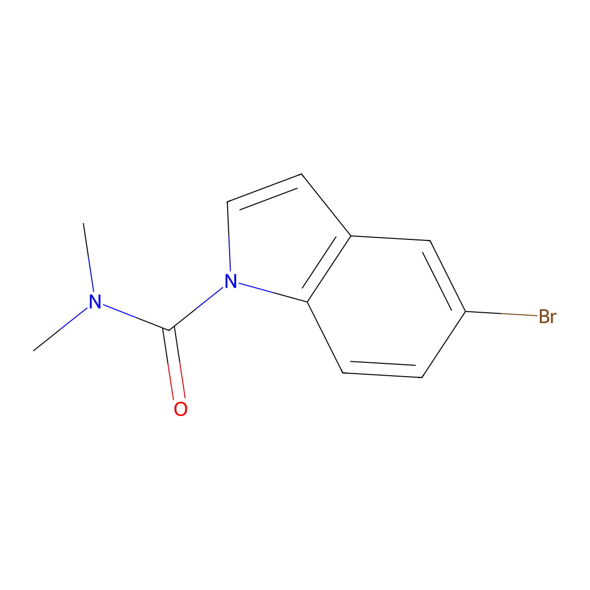 5-Bromo-N,N-dimethyl-1H-indole-1-carboxamide molecular structure, CAS 1454704-90-5
