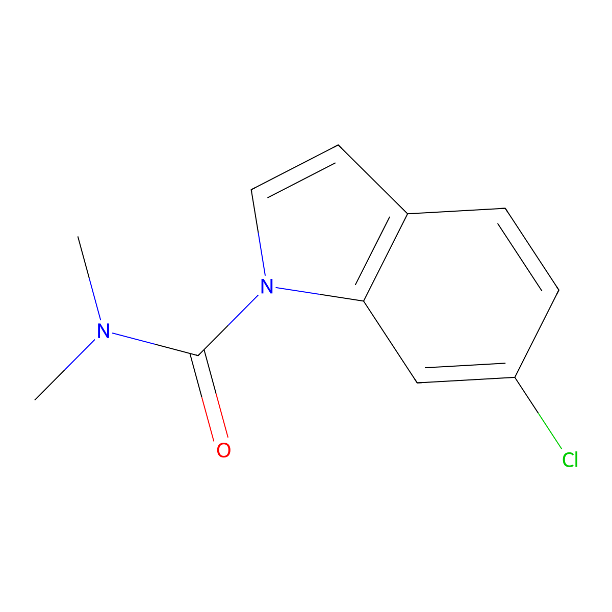 6-chloro-N,N-dimethyl-1H-indole-1-carboxamide molecular structure, CAS 1454704-92-7