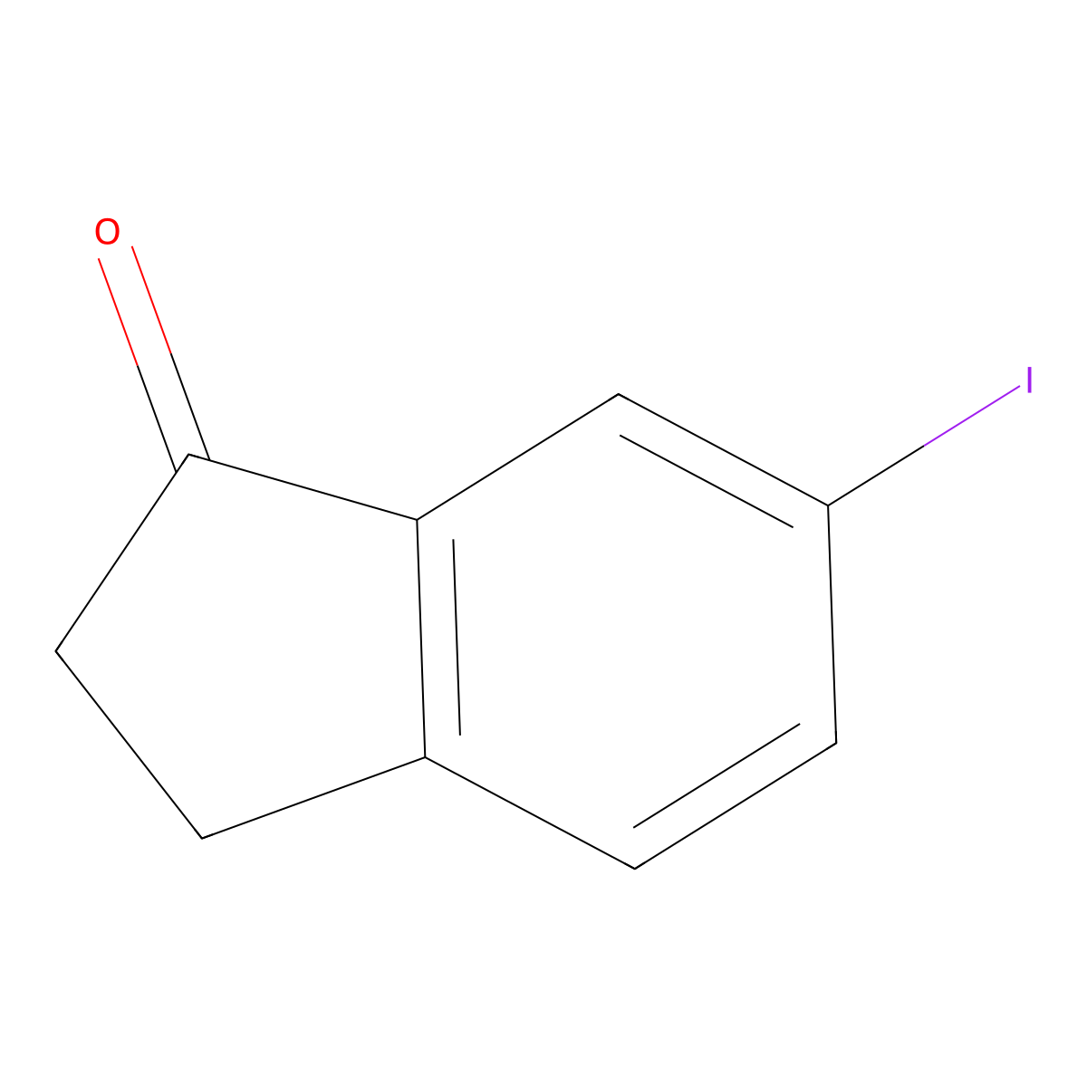 6-Iodo-2,3-dihydro-1H-inden-1-one molecular structure, CAS 14548-40-4
