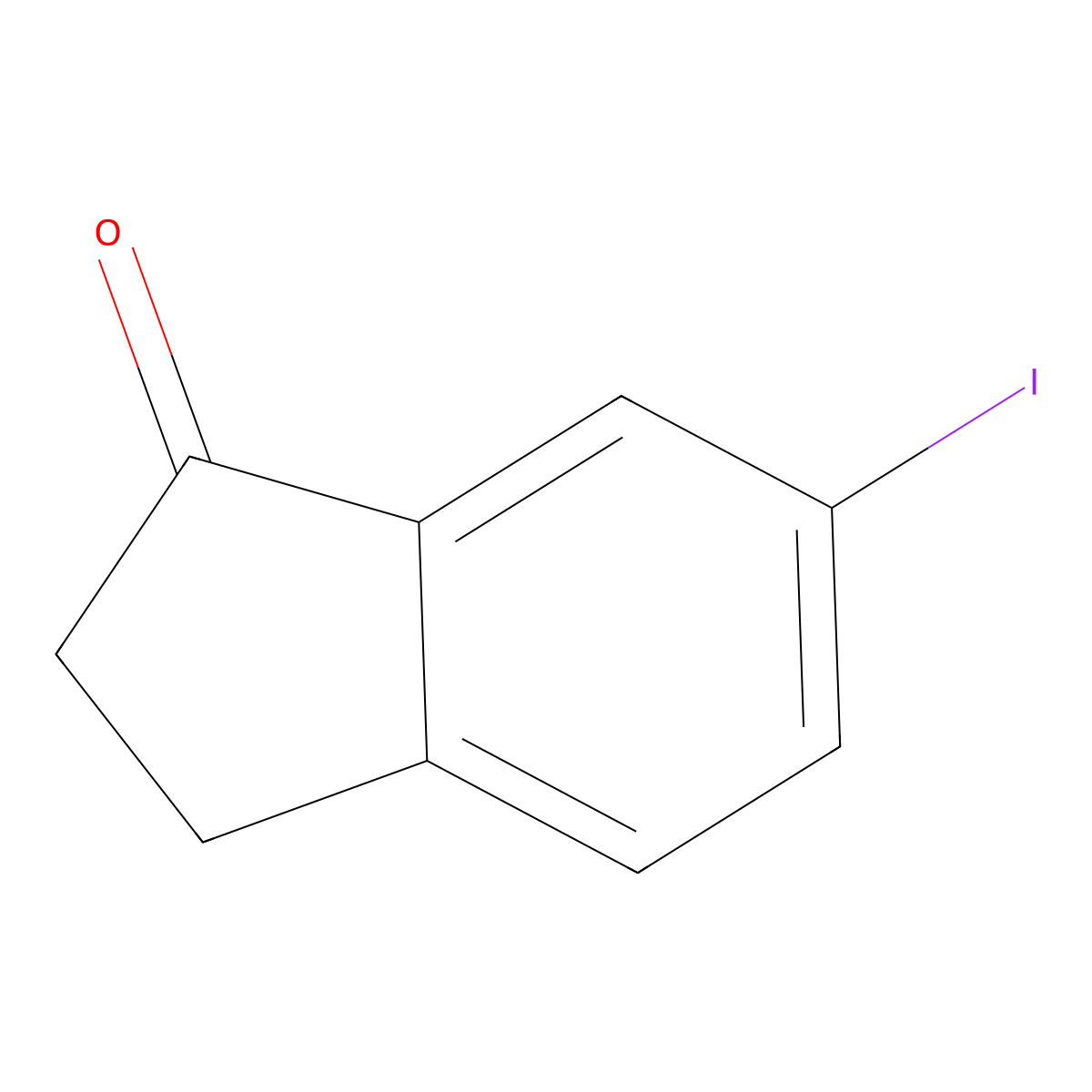 6-Iodo-2,3-dihydro-1H-inden-1-one molecular structure, CAS 14548-40-4