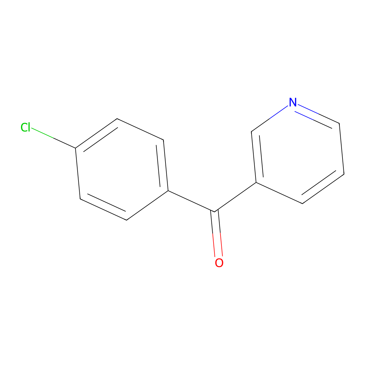 4-Chlorophenyl pyridin-3-yl ketone molecular structure, CAS 14548-44-8