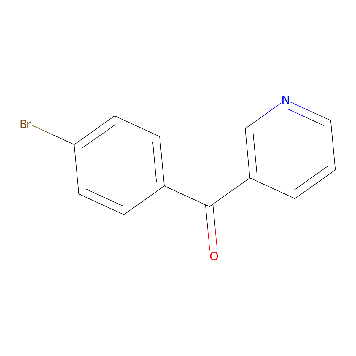 4-Bromophenyl 3-pyridyl ketone molecular structure, CAS 14548-45-9