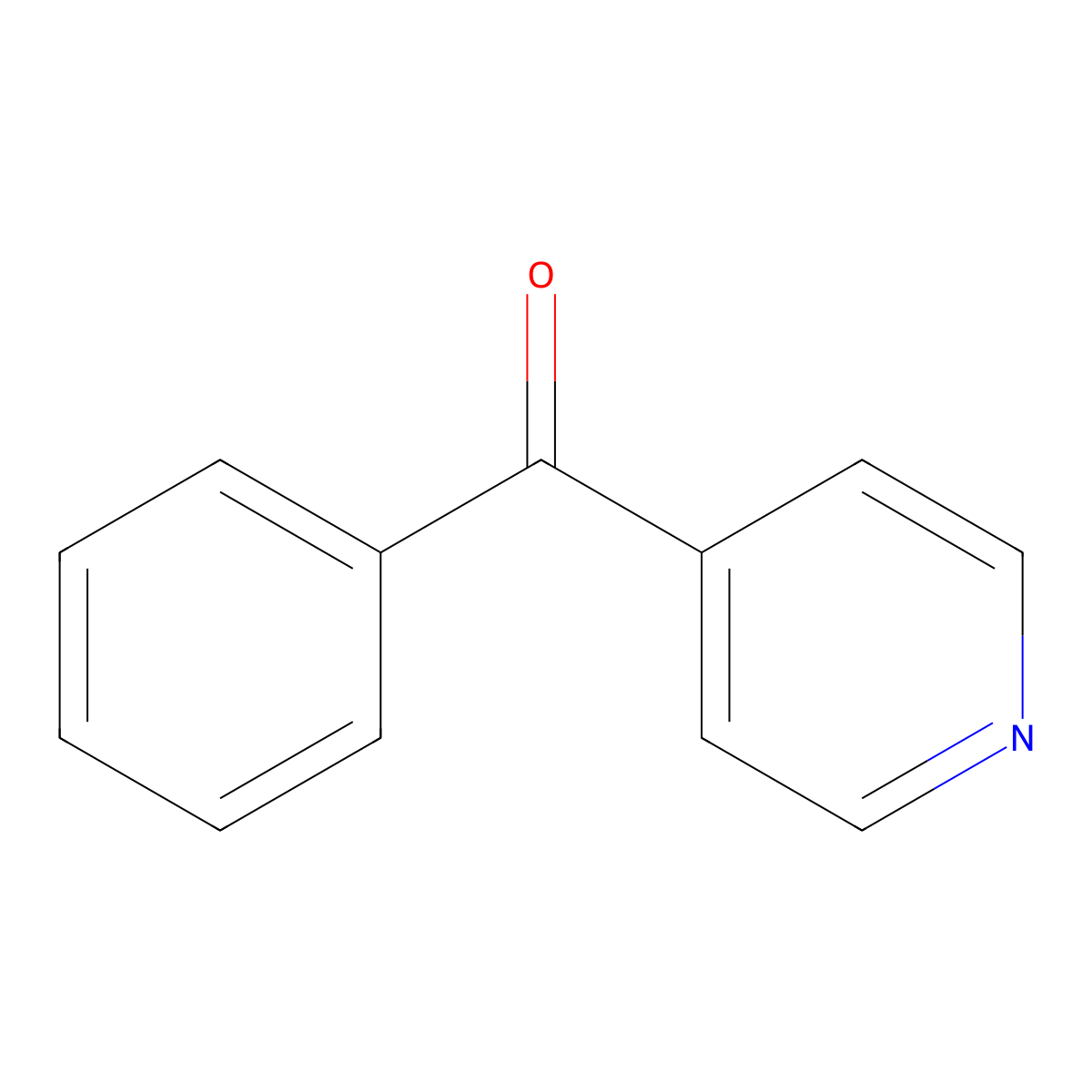 4-Benzoylpyridine molecular structure, CAS 14548-46-0