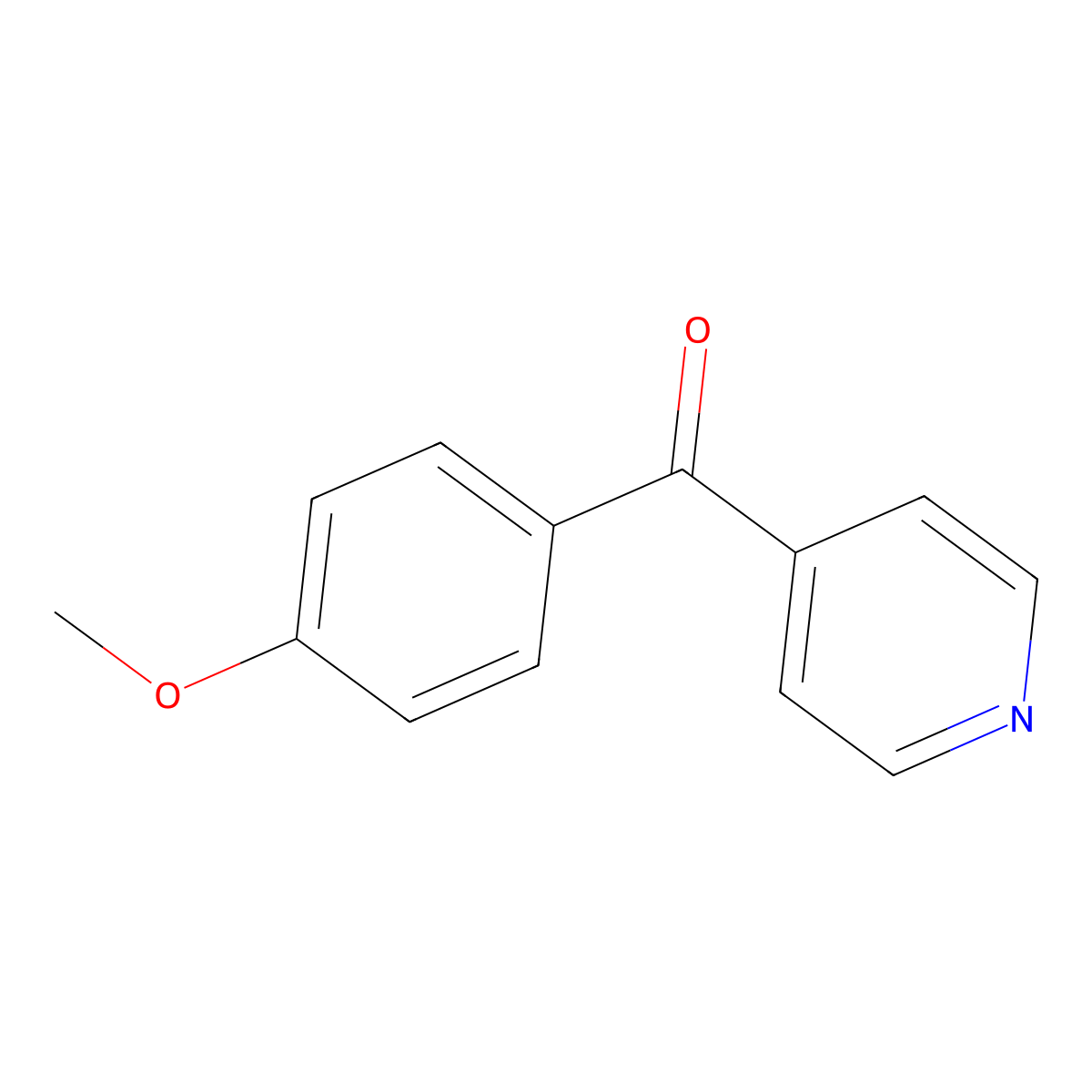 (4-Methoxyphenyl)-4-pyridinylmethanone molecular structure, CAS 14548-47-1