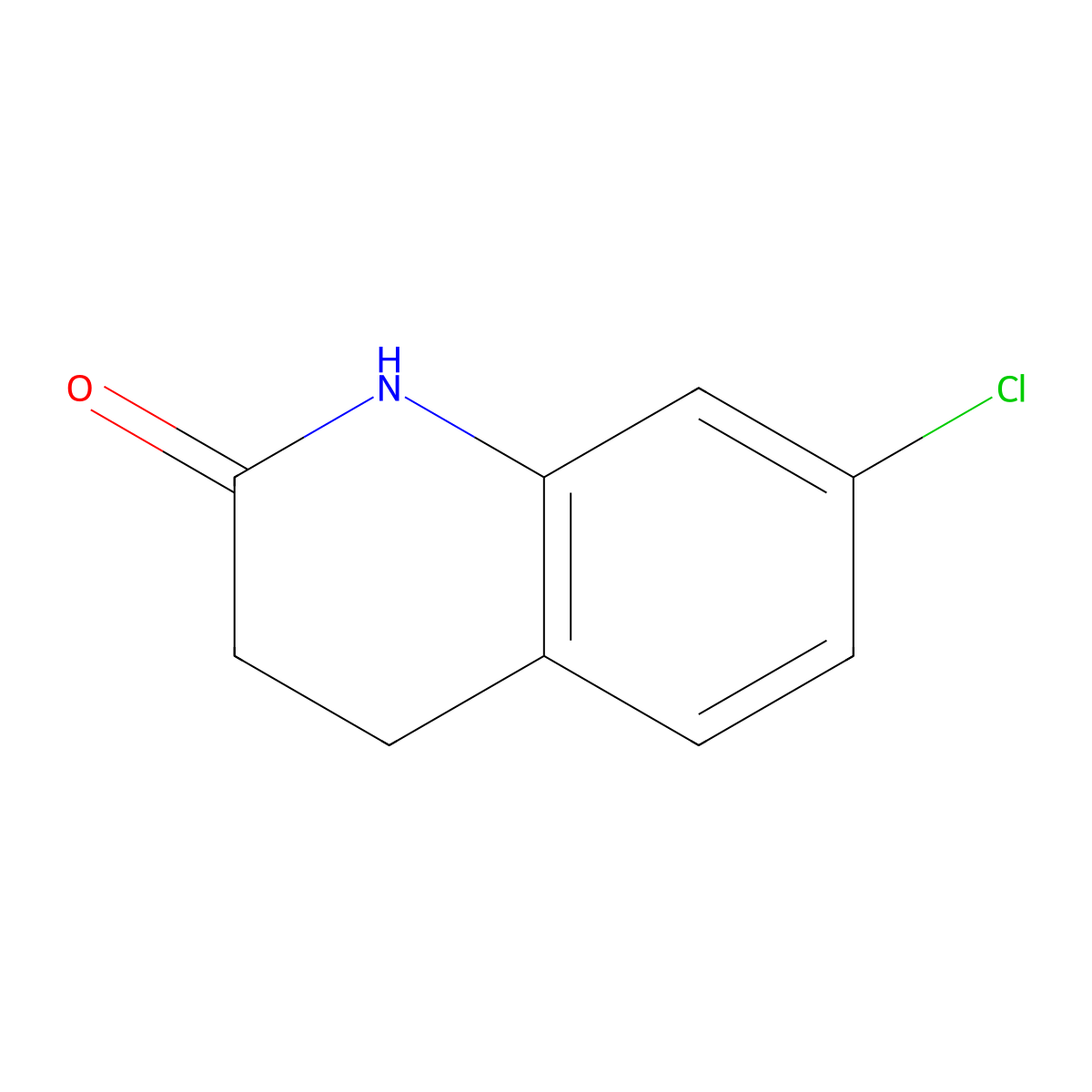 7-Chloro-1,2,3,4-tetrahydroquinolin-2-one molecular structure, CAS 14548-50-6