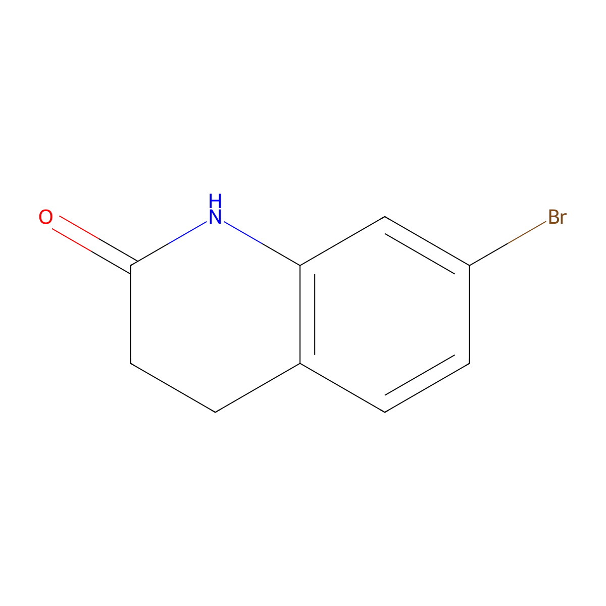 7-Bromo-1,2,3,4-tetrahydroquinolin-2-one molecular structure, CAS 14548-51-7