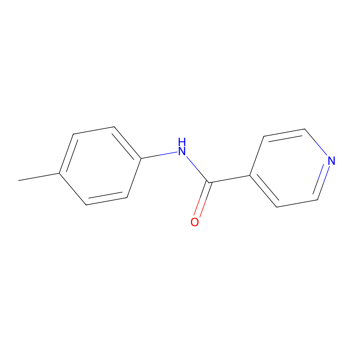 N-(4-methylphenyl)pyridine-4-carboxamide molecular structure, CAS 14548-56-2
