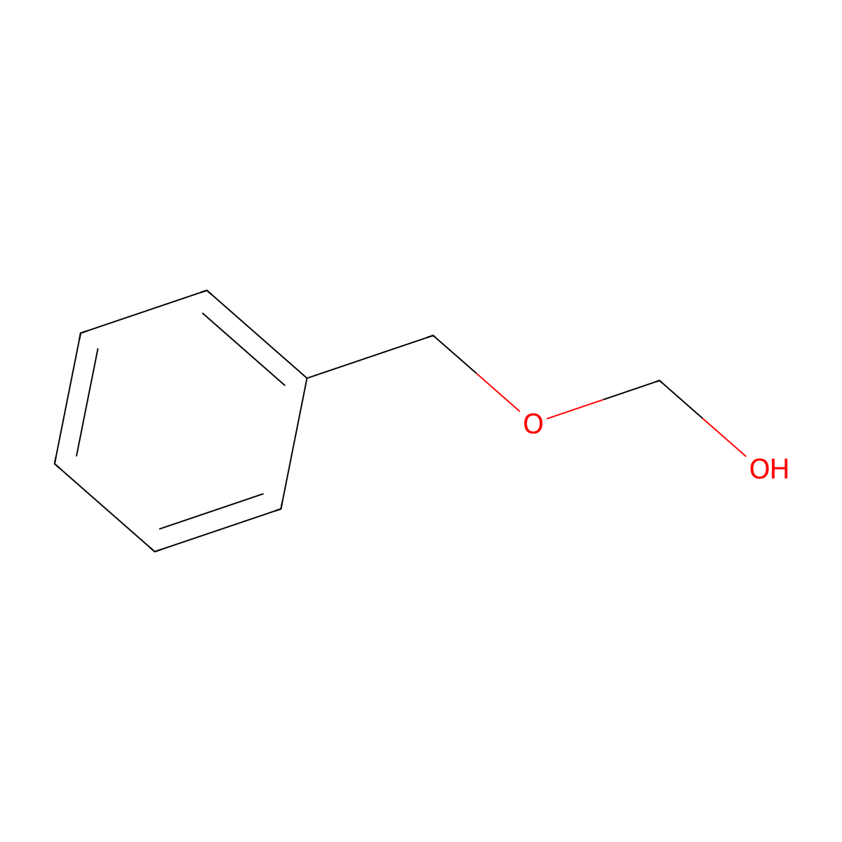 Benzyl hemiformal molecular structure, CAS 14548-60-8