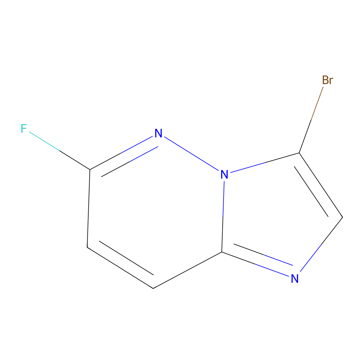 3-Bromo-6-fluoroimidazo[1,2-b]pyridazine molecular structure, CAS 1454814-05-1