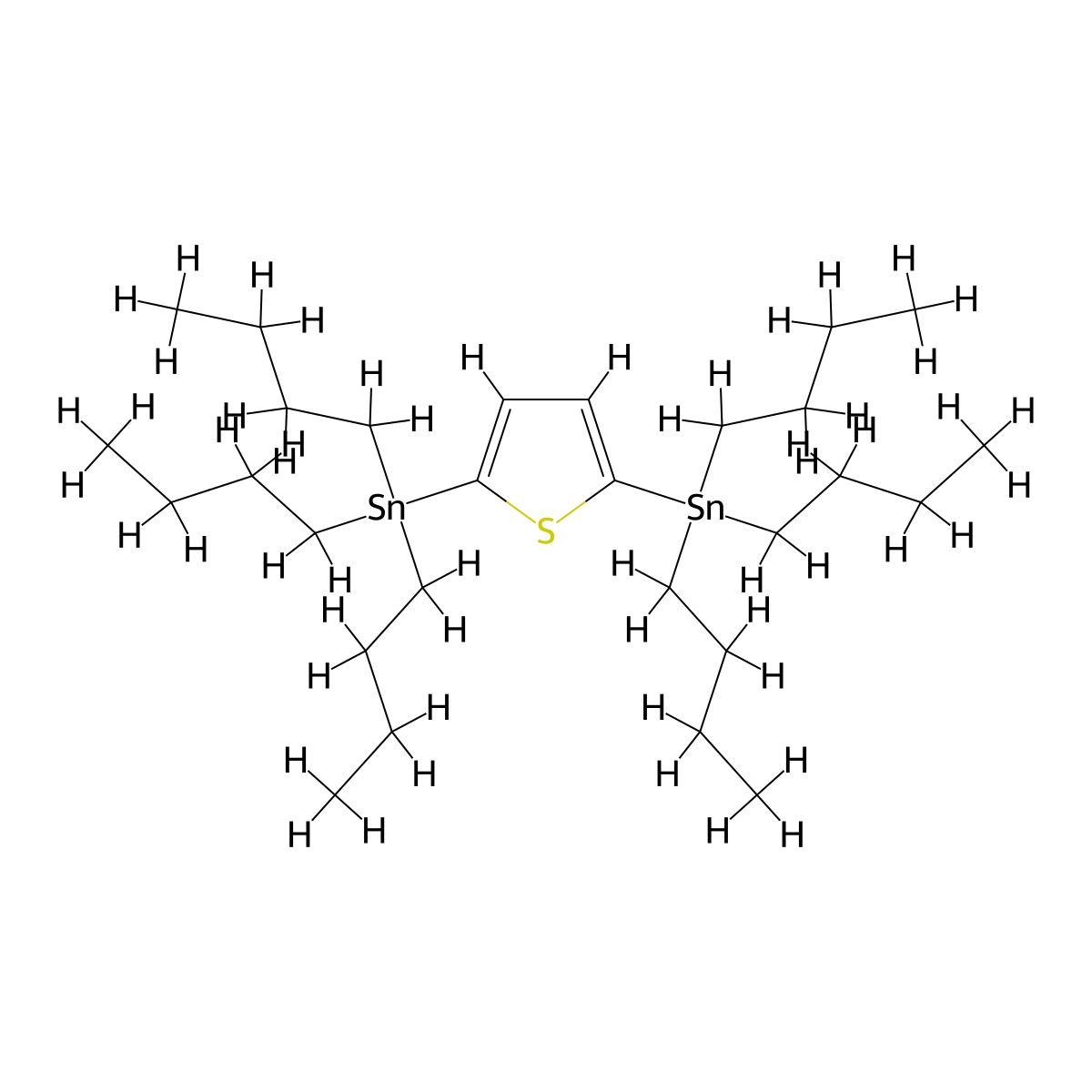 (Thiene-2,5-diyl)bis(tributylstannane) molecular structure, CAS 145483-63-2