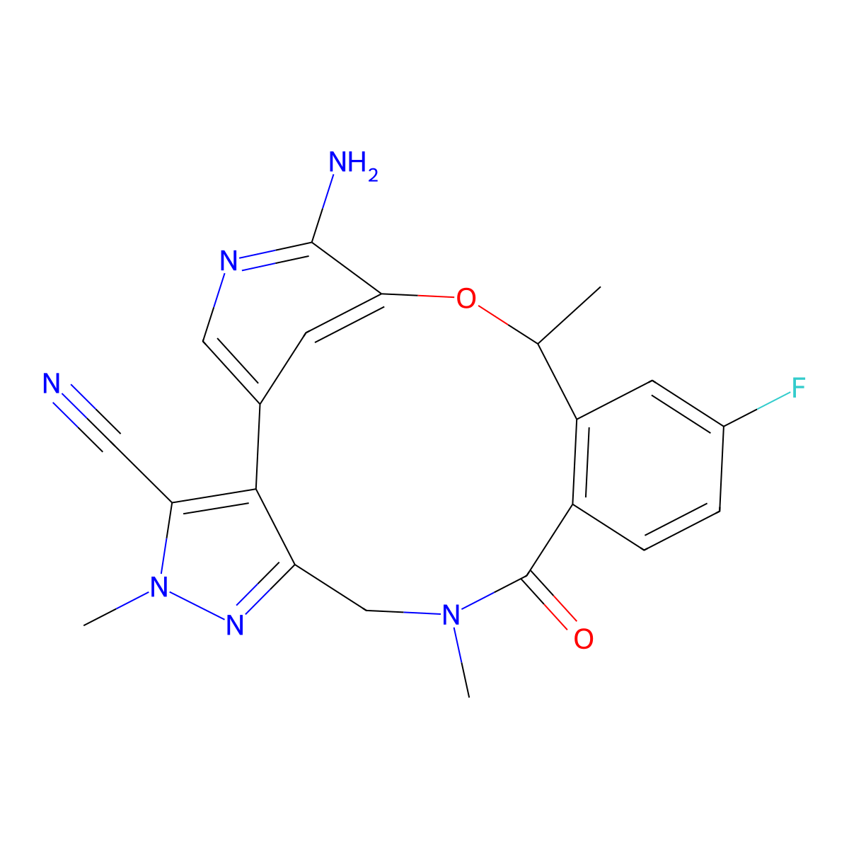 Lorlatinib molecular structure, CAS 1454846-35-5