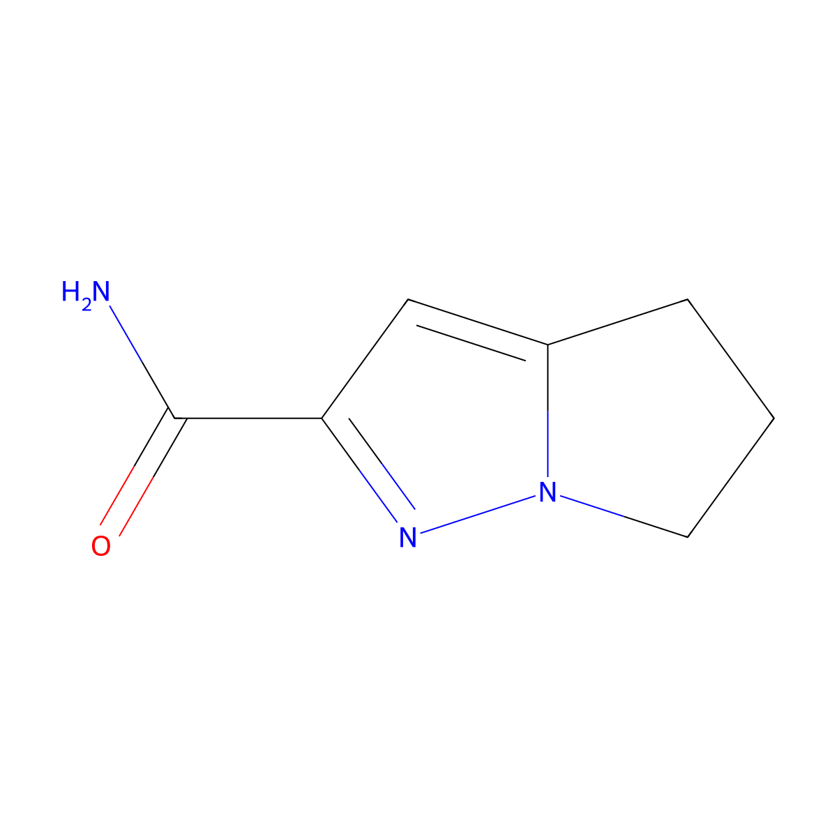 5,6-Dihydro-4H-pyrrolo[1,2-b]pyrazole-2-carboxamide molecular structure, CAS 1454848-66-8