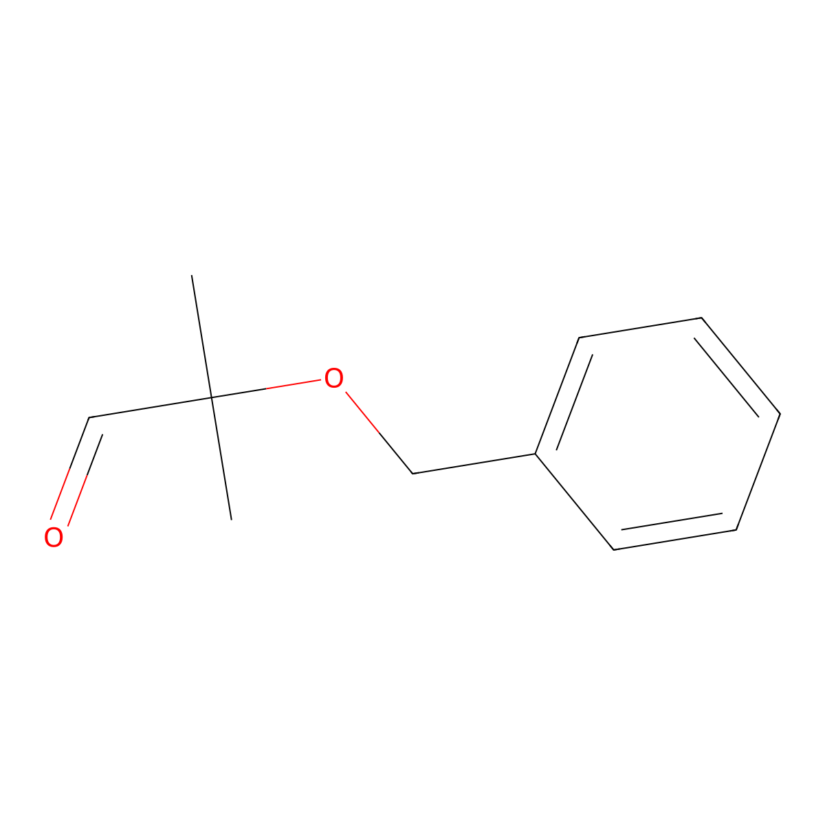 2-(Benzyloxy)-2-methylpropanal molecular structure, CAS 145486-31-3
