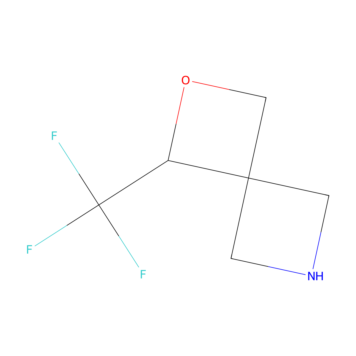 1-(Trifluoromethyl)-2-oxa-6-azaspiro[3.3]heptane hemioxalate molecular structure, CAS 1454909-15-9