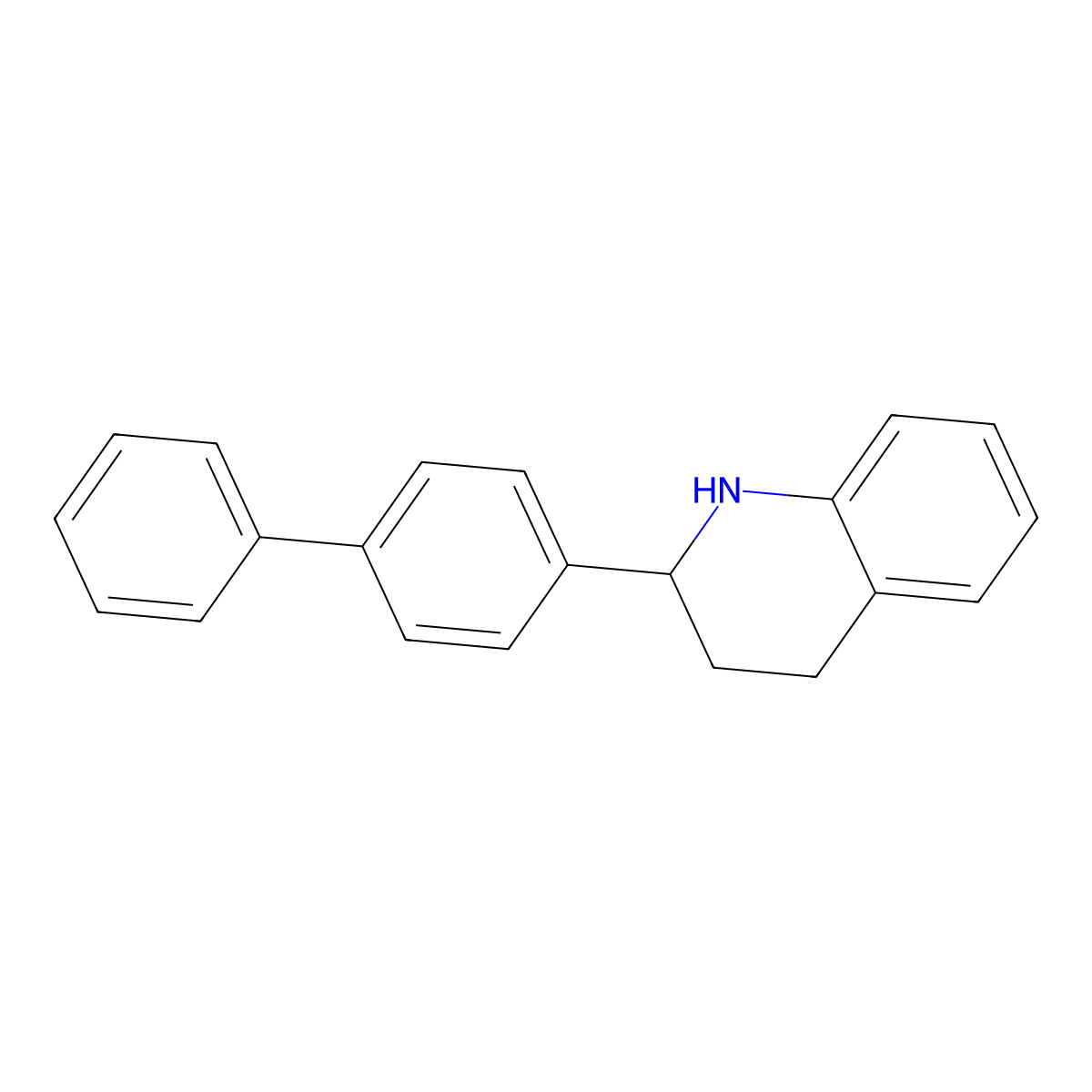 2-{[1,1'-Biphenyl]-4-yl}-1,2,3,4-tetrahydroquinoline molecular structure, CAS 1454914-88-5