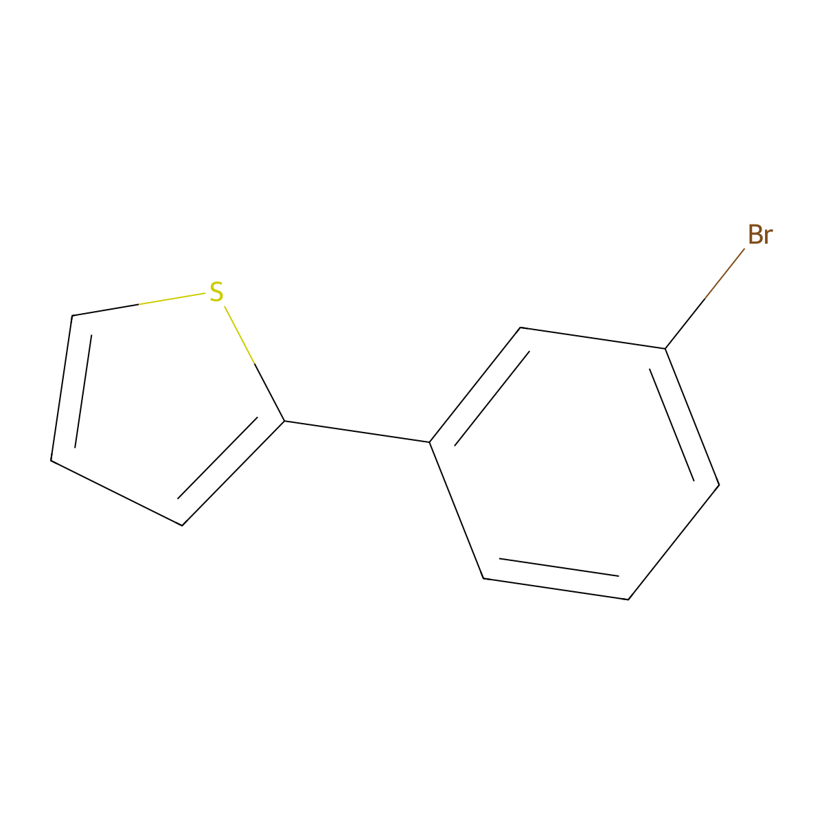 2-(3-Bromophenyl)thiophene molecular structure, CAS 145493-75-0