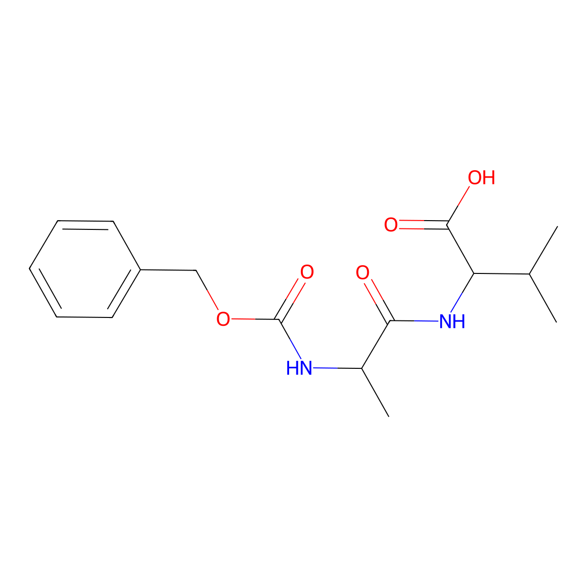 Z-Ala-val-OH molecular structure, CAS 14550-79-9