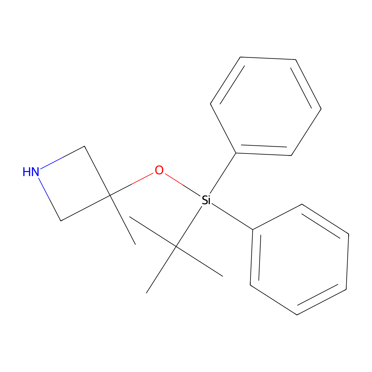 3-[(Tert-butyldiphenylsilyl)oxy]-3-methylazetidine molecular structure, CAS 1455010-26-0