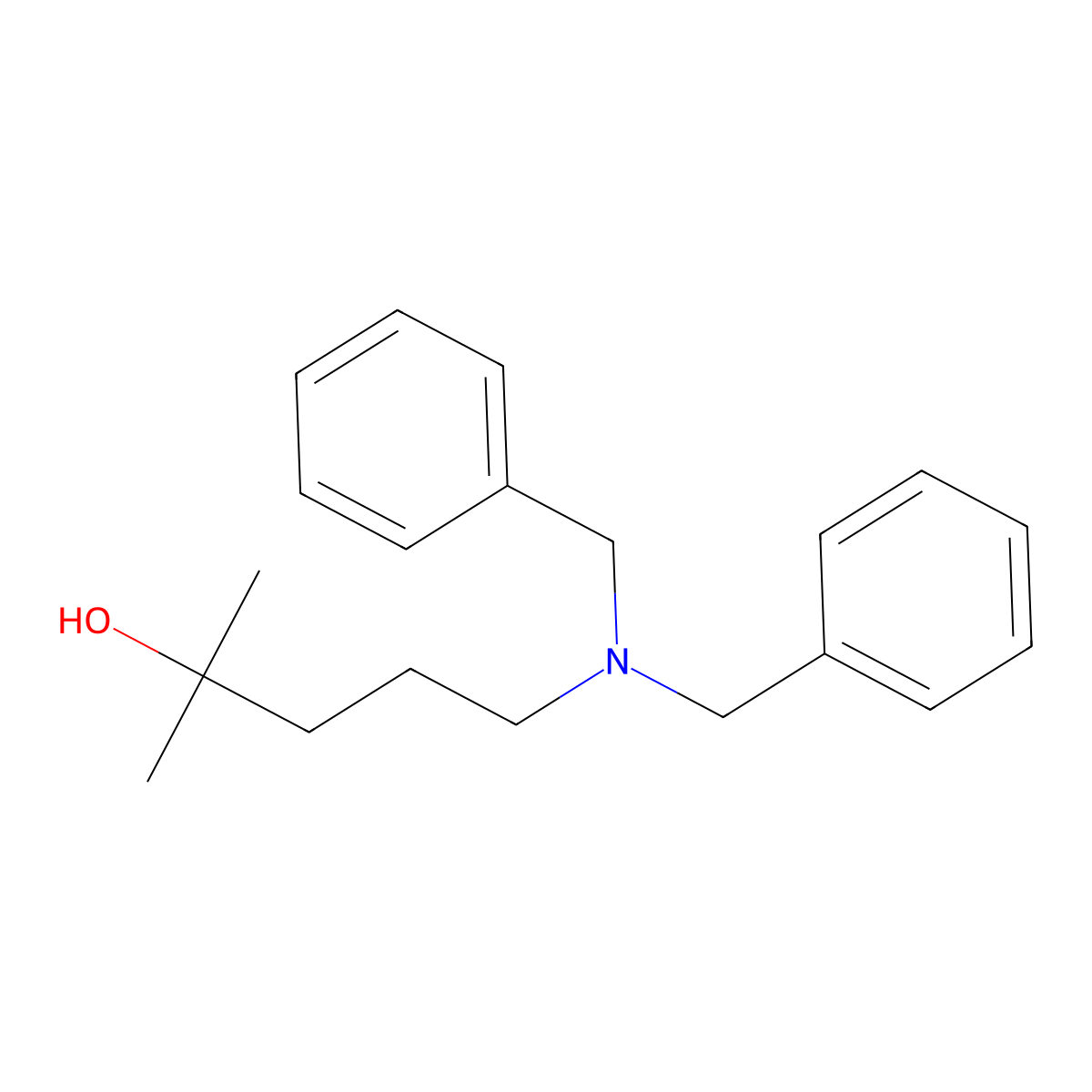 5-(Dibenzylamino)-2-methyl-2-pentanol molecular structure, CAS 1455037-19-0