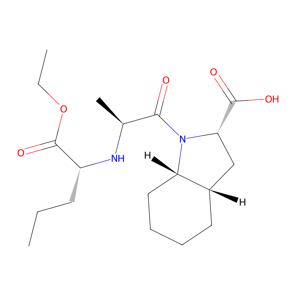 1''-epi-Perindopril, (1''R)- molecular structure, CAS 145513-33-3