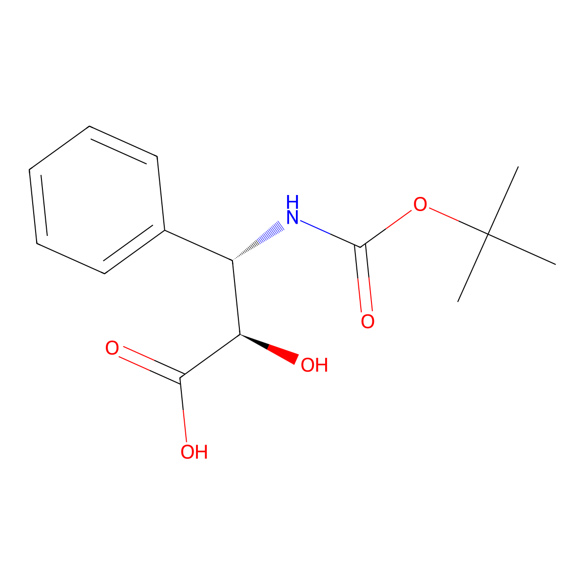 (2R,3S)-boc-3-Phenylisoserine molecular structure, CAS 145514-62-1