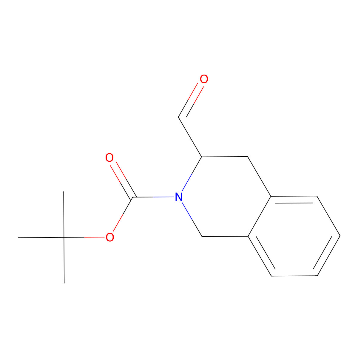 (S)-tert-Butyl 3-formyl-3,4-dihydroisoquinoline-2(1H)-carboxylate molecular structure, CAS 145525-27-5