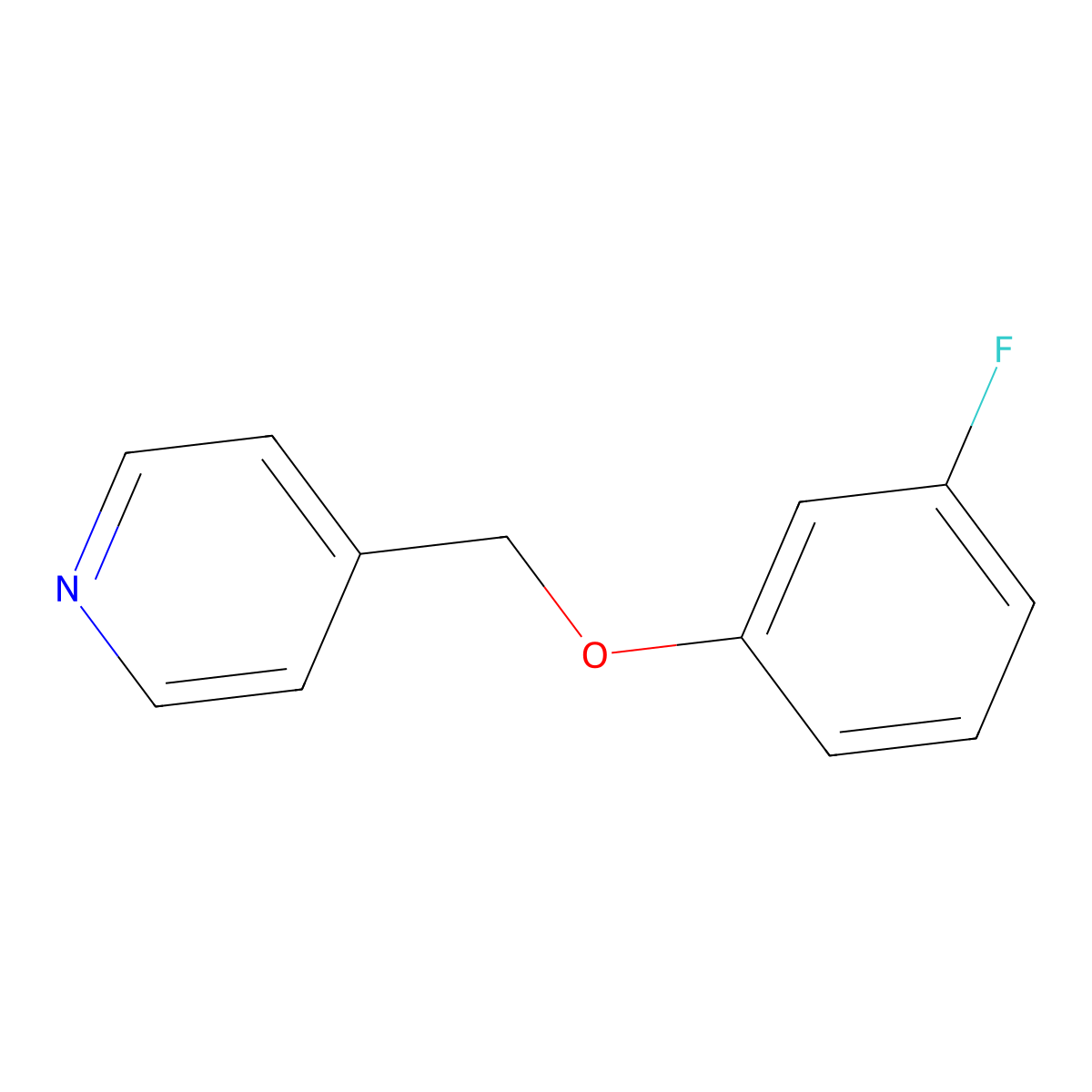 4-[(3-Fluorophenoxy)methyl]pyridine molecular structure, CAS 1455340-92-7