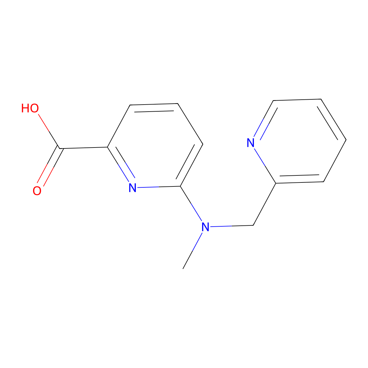 6-{Methyl[(pyridin-2-yl)methyl]amino}pyridine-2-carboxylic acid molecular structure, CAS 1455401-13-4