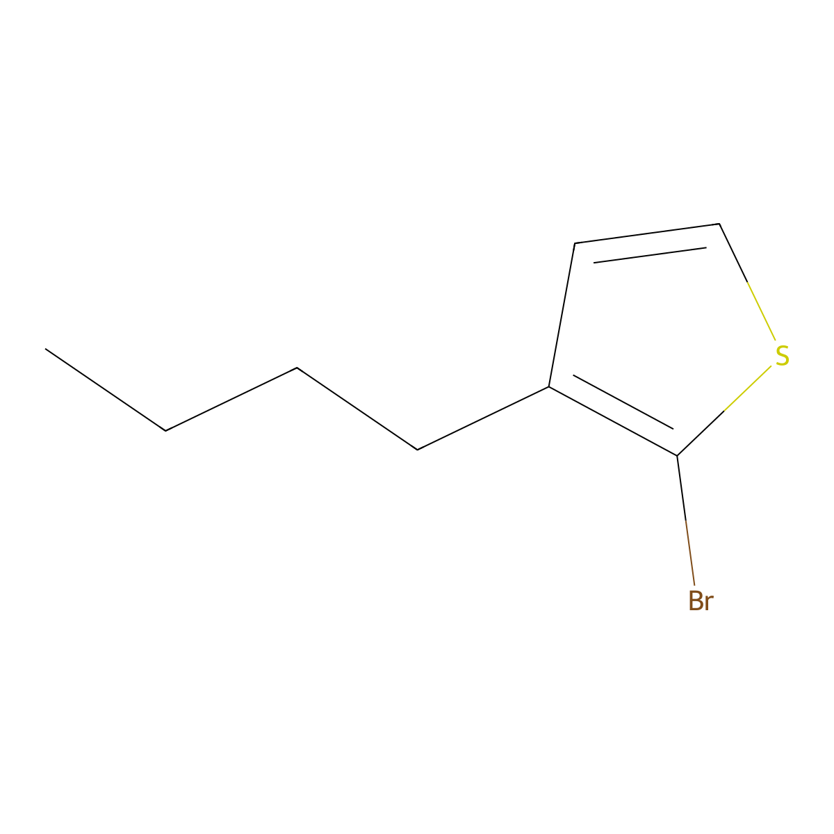 2-Bromo-3-butylthiophene molecular structure, CAS 145543-82-4