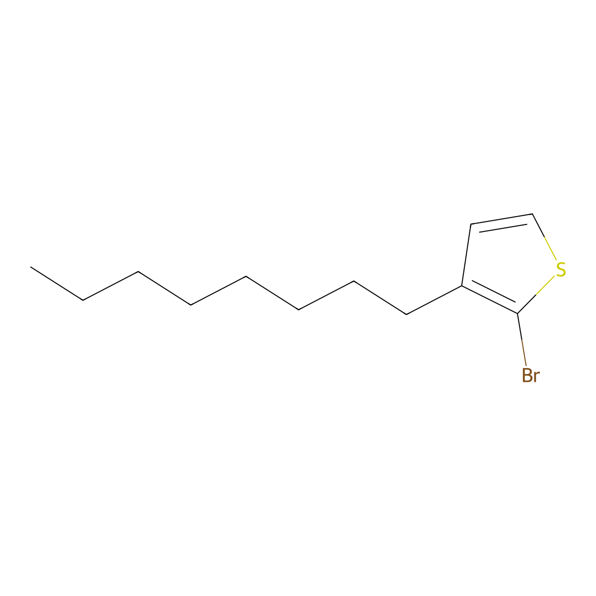 2-Bromo-3-n-octylthiophene molecular structure, CAS 145543-83-5