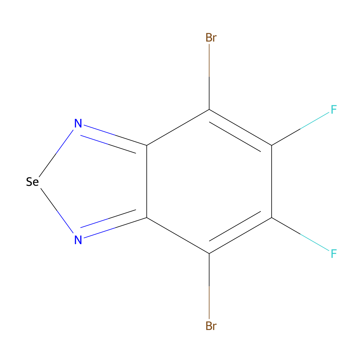 4,7-Dibromo-5,6-difluorobenzo[c][1,2,5]selenadiazole molecular structure, CAS 1455435-88-7